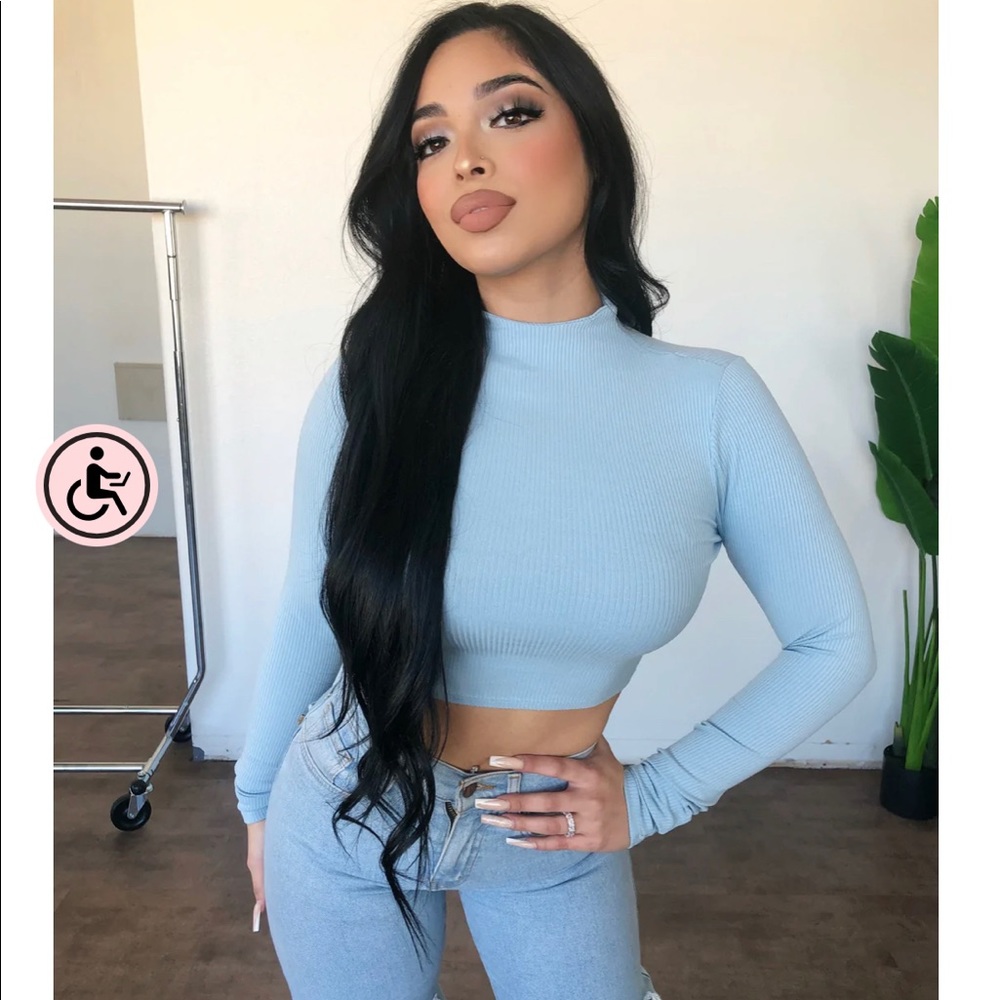 blue top from OOTD FASh